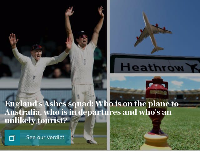 England's Ashes squad: Who is on the plane to Australia, who is in departures and who's an unlikely tourist?