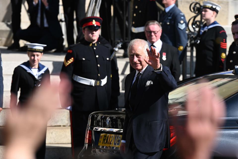 King Charles III arrives at St Anne’s Cathedral in Belfast (Michael Cooper/PA) (PA Wire)