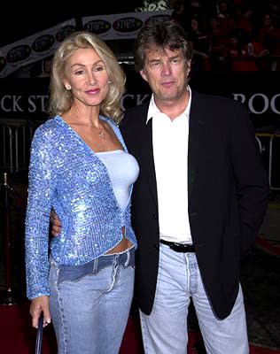 Linda Thompson (II) and David Foster at the Westwood premiere of Warner Brothers' Rock Star