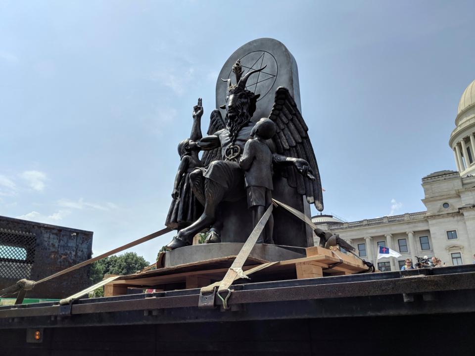 Baphomet statue: How Satanic worshippers are using a goat-headed creature against conservative Arkansas Christians