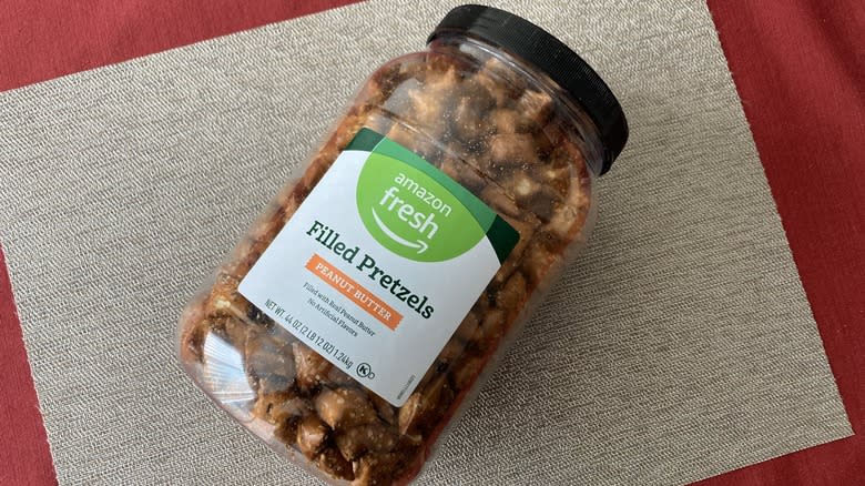 Amazon Fresh peanut butter pretzels