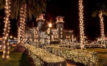 <p>St. Augustine, the oldest city in the country, puts on quite a show during its <a href="https://www.floridashistoriccoast.com/nights-lights/" rel="nofollow noopener" target="_blank" data-ylk="slk:Nights of Lights" class="link ">Nights of Lights</a>, when its historic buildings and greenery are outlined from stem to stern and top to bottom in more than three million white lights. Among the most show-stopping sights are the Plaza de la Constitución, which offers gorgeous views of the lights reflecting off of the water from the Bridge of Lions. </p>