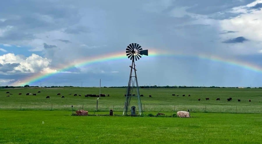 Howard rainbow on May 13, 2024 (Courtesy: Peggy Bellar)