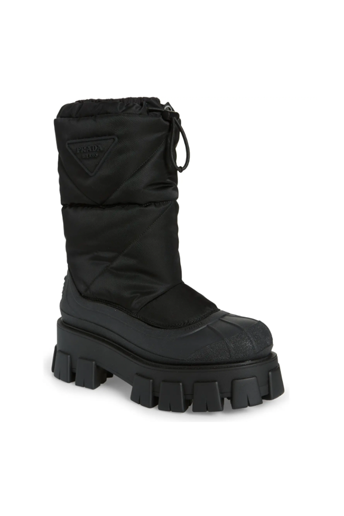 Prada Monolith Drawcord Snow Boot