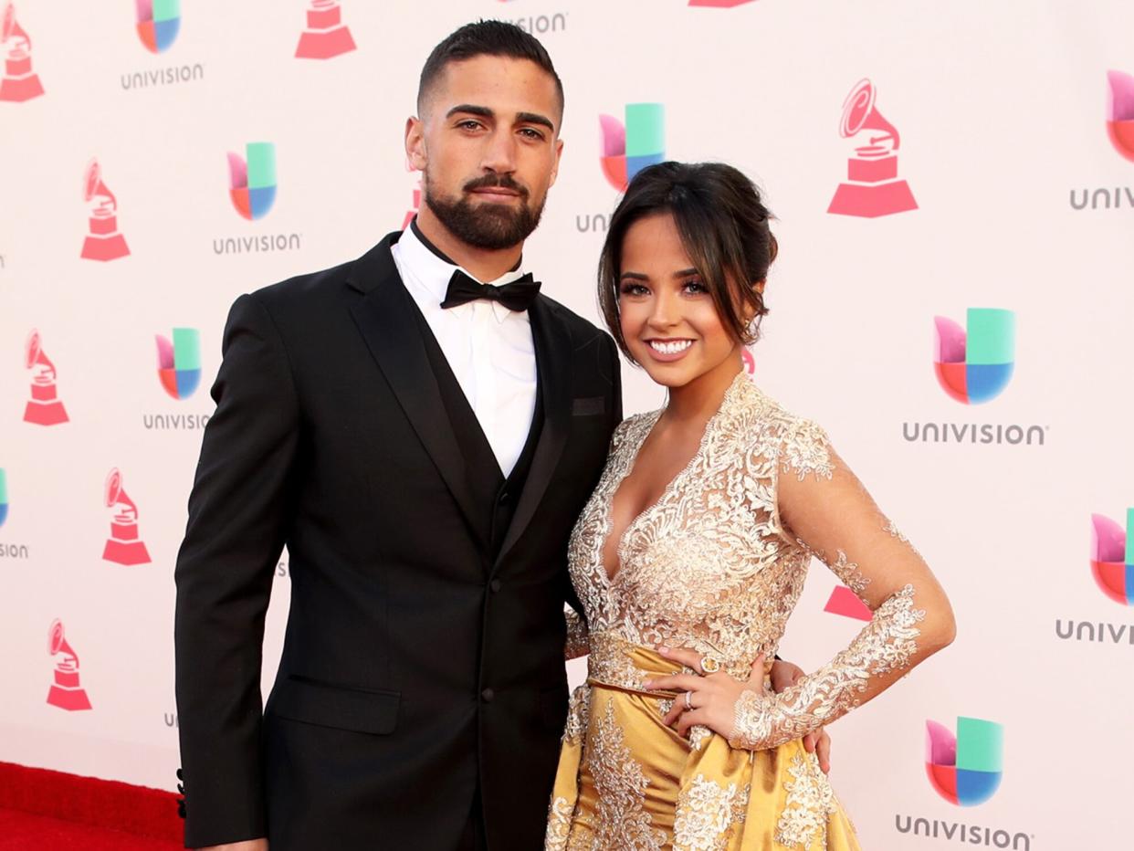 Soccer player Sebastian Lletget (L) and recording artist Becky G attend The 17th Annual Latin Grammy Awards at T-Mobile Arena on November 17, 2016 in Las Vegas, Nevada