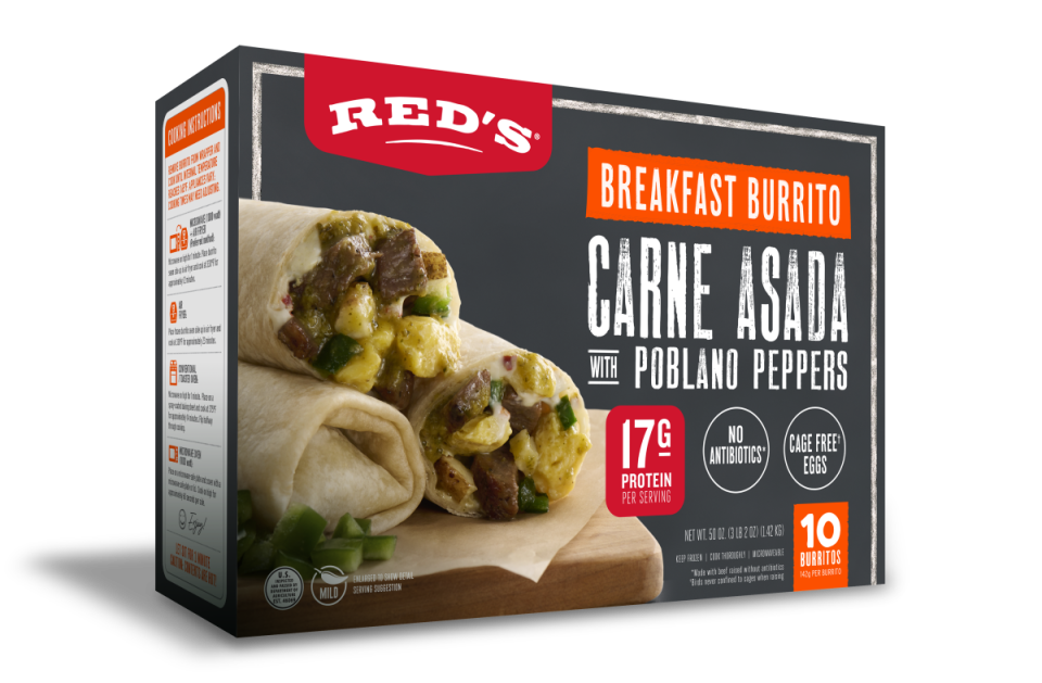 Red's Carne Asada with Poblano Peppers Breakfast Burritos<p>Courtesy of Red's</p>