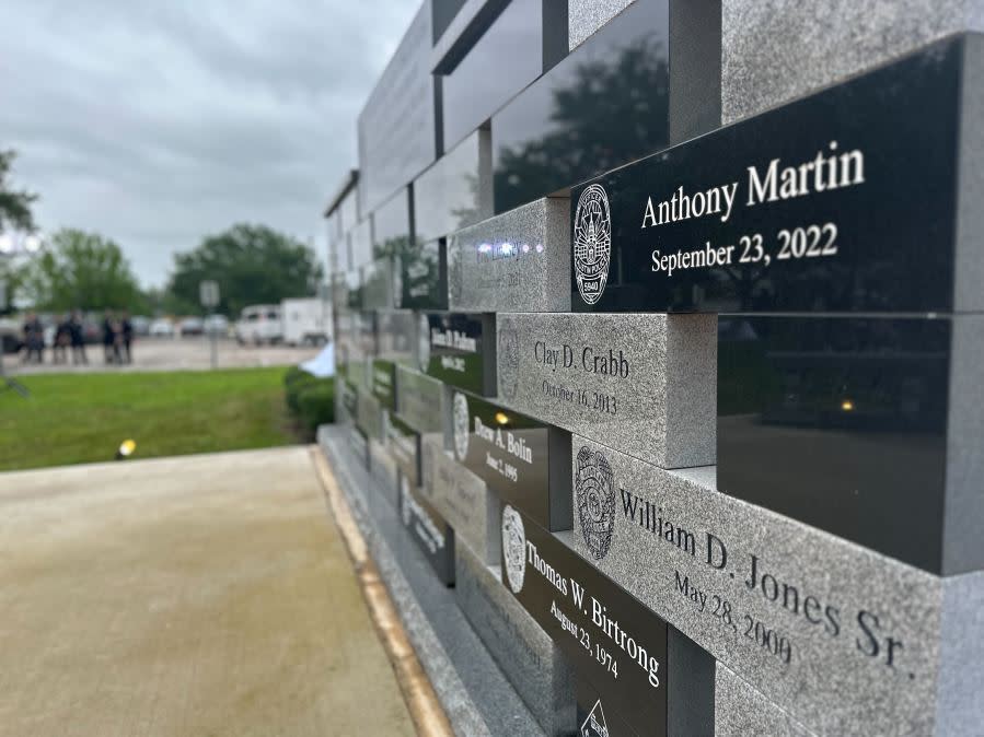 The Austin Police Department honored all 29 police officers who died in the line of duty at its Biannual Austin Police Memorial Event on Friday | Morganne Bailey/KXAN News