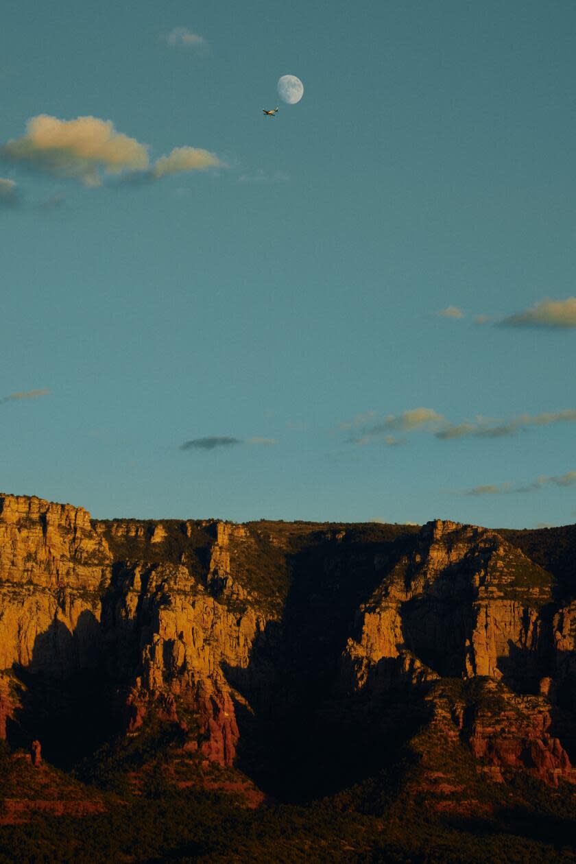 Red rock canyons seen from Airport Loop Trail in Sedona.