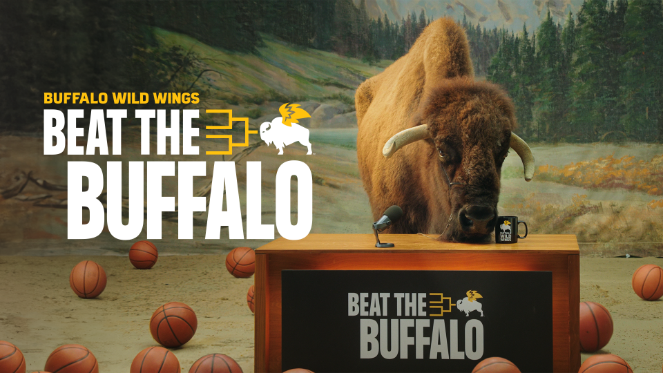 Buffalo Wild Wings announced Monday it is having a real buffalo named Jack pick a bracket for both the men's and women's NCAA basketball tournaments in a promotion the company is calling "Beat the Buffalo."