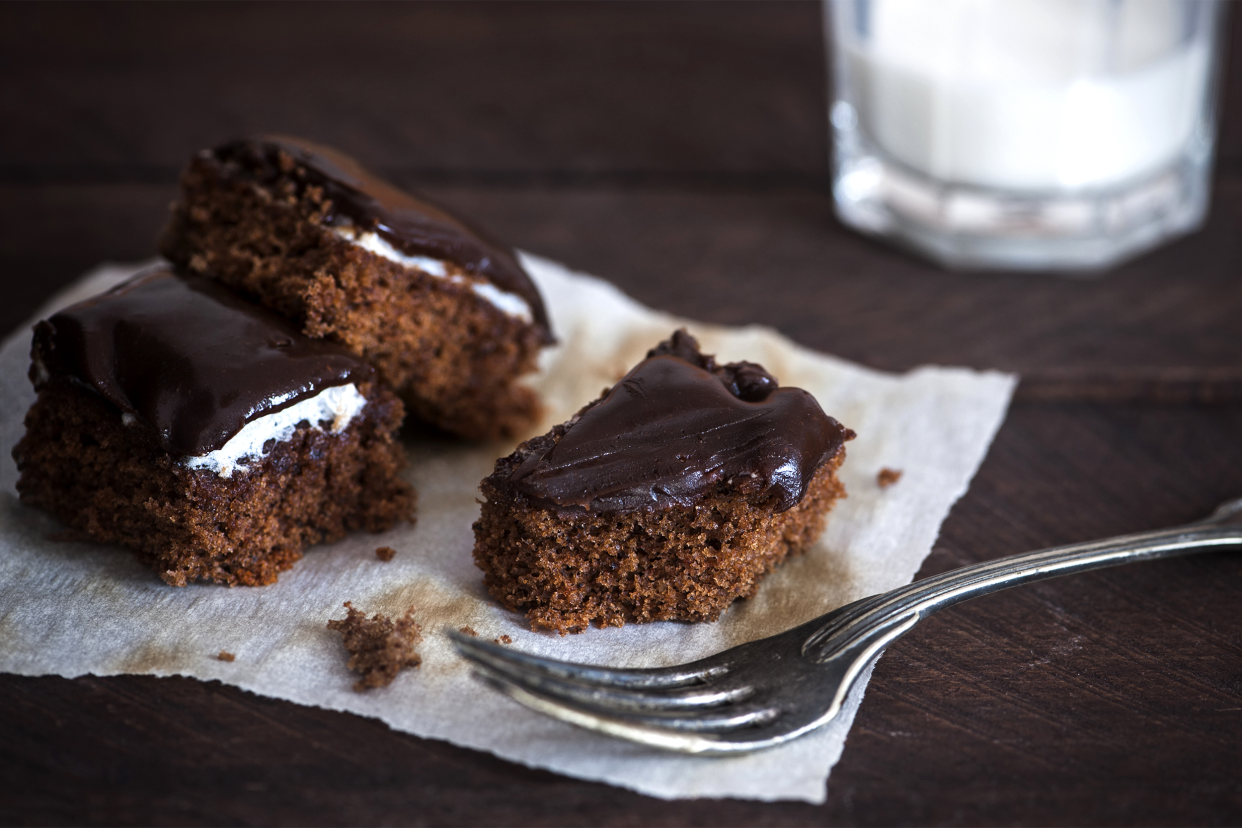 chocolate cake squares