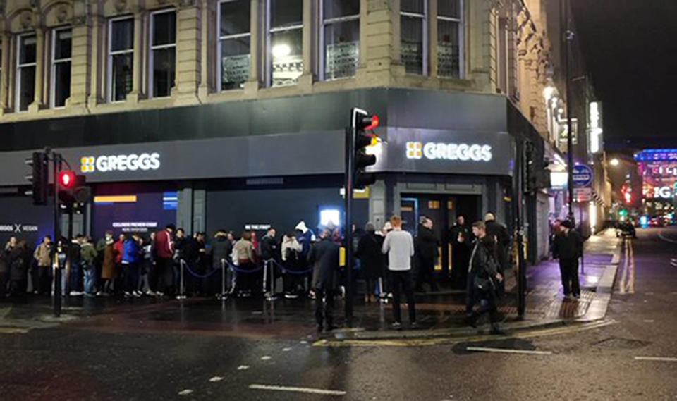 People queued around the block at a launch event in Newcastle last night [Image: PA]