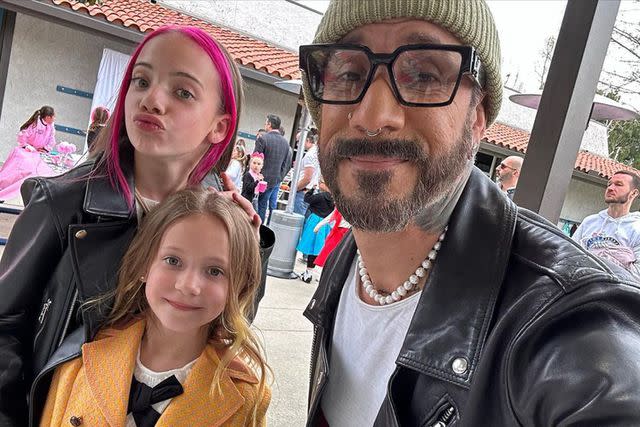 AJ McLean/Instagram AJ McLean and his daughters at a dance