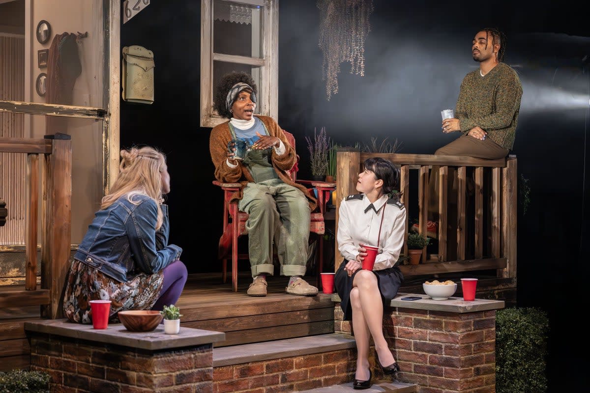 From left, Yolanda Kettle, Tamara Lawrance, Katie Leung and Anthony Welsh (Marc Brenner)