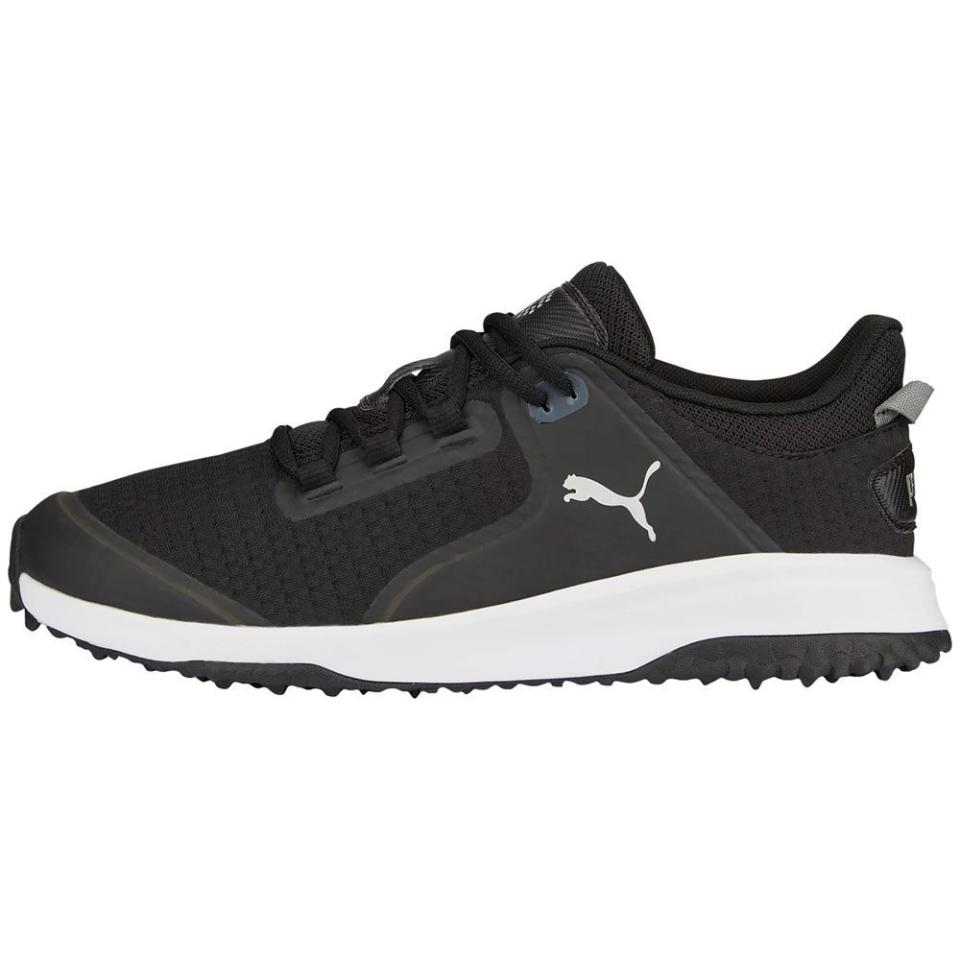 <p><a href="https://go.redirectingat.com?id=74968X1596630&url=https%3A%2F%2Fwww.dickssportinggoods.com%2Fp%2Fpuma-mens-fusion-grip-golf-shoes-23pummfsngrp23hghgsh%2F23pummfsngrp23hghgsh&sref=https%3A%2F%2F" rel="nofollow noopener" target="_blank" data-ylk="slk:Shop Now;elm:context_link;itc:0;sec:content-canvas" class="link ">Shop Now</a></p><p>Men’s Fusion Grip Golf Shoes</p><p>dickssportinggoods.com</p><p>$59.98</p>