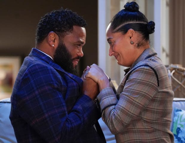 Anthony Anderson and Tracee Ellis Ross in "Black-ish"<p>ABC</p>