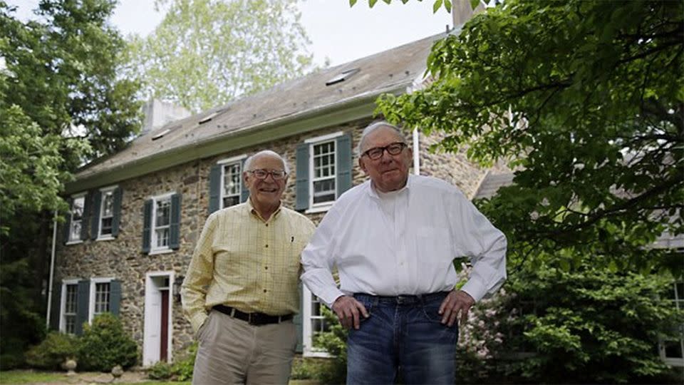 Bill Novak and Norman MacArthur (78 and 76) had been together romantically for more than 50 years. Photo: AP