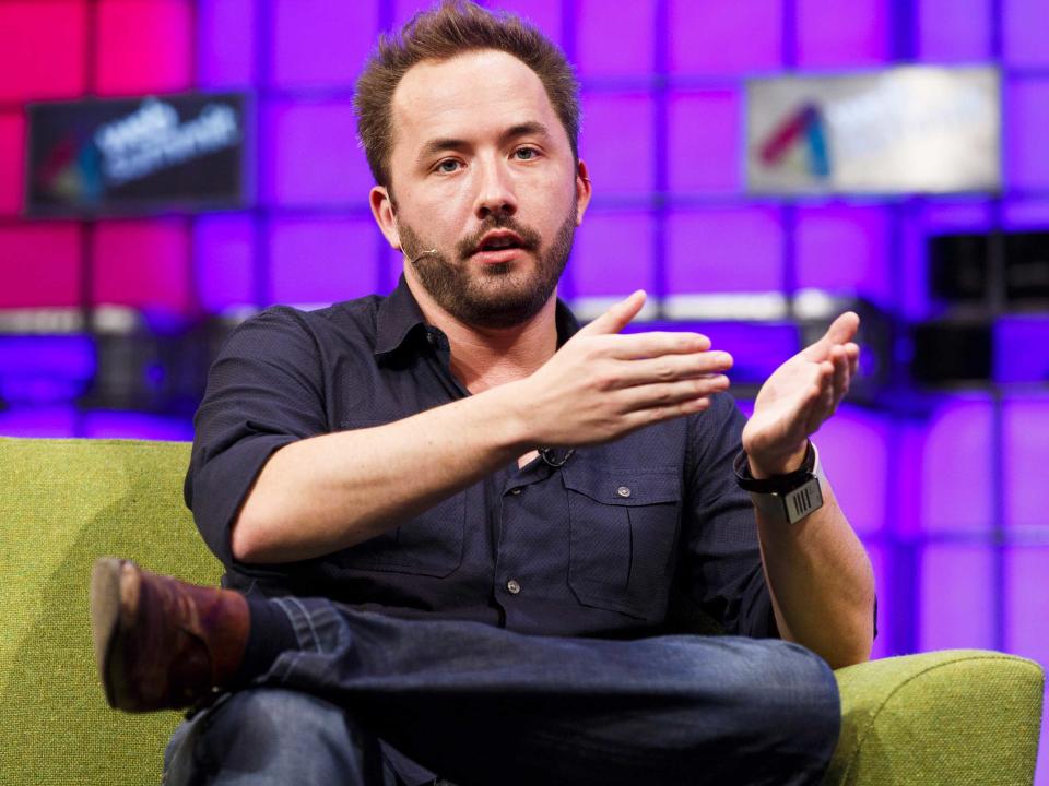 Dropbox CEO Drew Houston at the 2014 Web Summit 