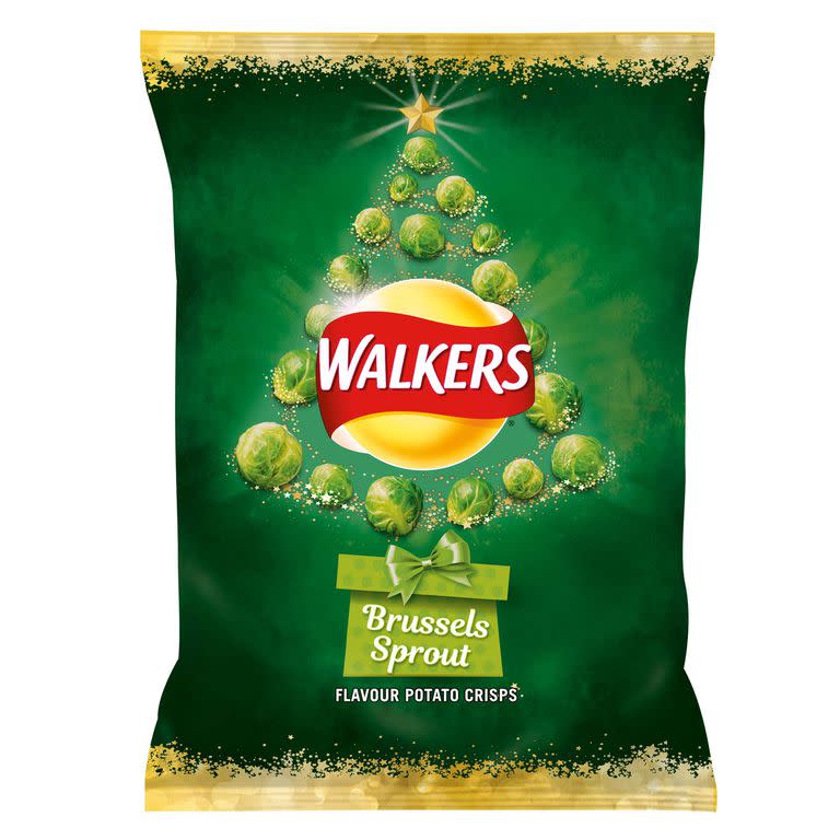 Do you dare try Walkers’ new Brussels sprout flavoured crisps? [Photo: Walkers]