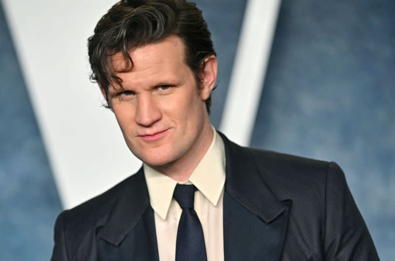 Matt Smith arrives for the Vanity Fair Oscar Party at the Wallis Annenberg Center for the Performing Arts in Beverly Hills, Calif., on March 12. File Photo by Chris Chew/UPI