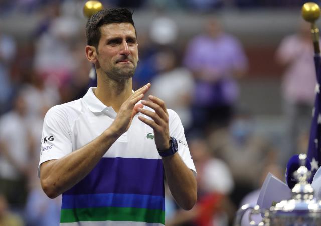 Novak Djokovic broke down in tears while reflecting on his