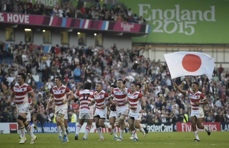 The plucky Japanese won three matches two years ago under current England coach Eddie Jones, including an astonishing 34-32 victory over two-time world champions South Africa, but failed to reach the knockout stage