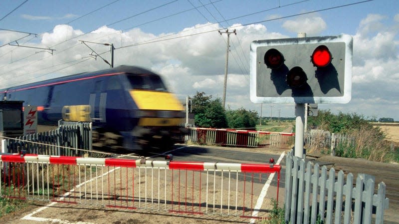 An express train in the United Kingdom.