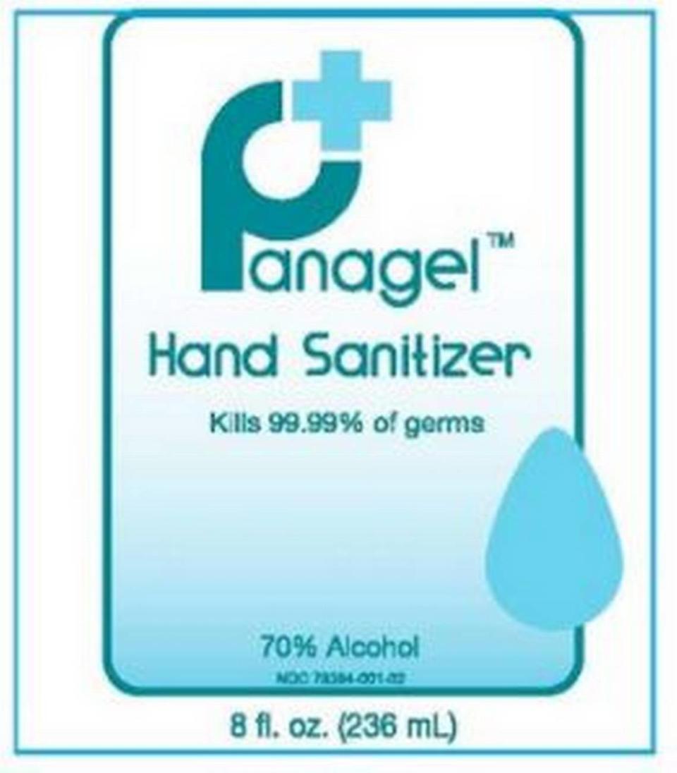 Panagel Hand Sanitizer distributed by Central-Med Distribution out of Hollywood