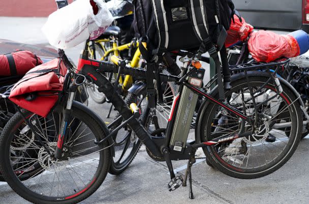 PHOTO: An electric bike is seen on a New York City street. (ABC News)