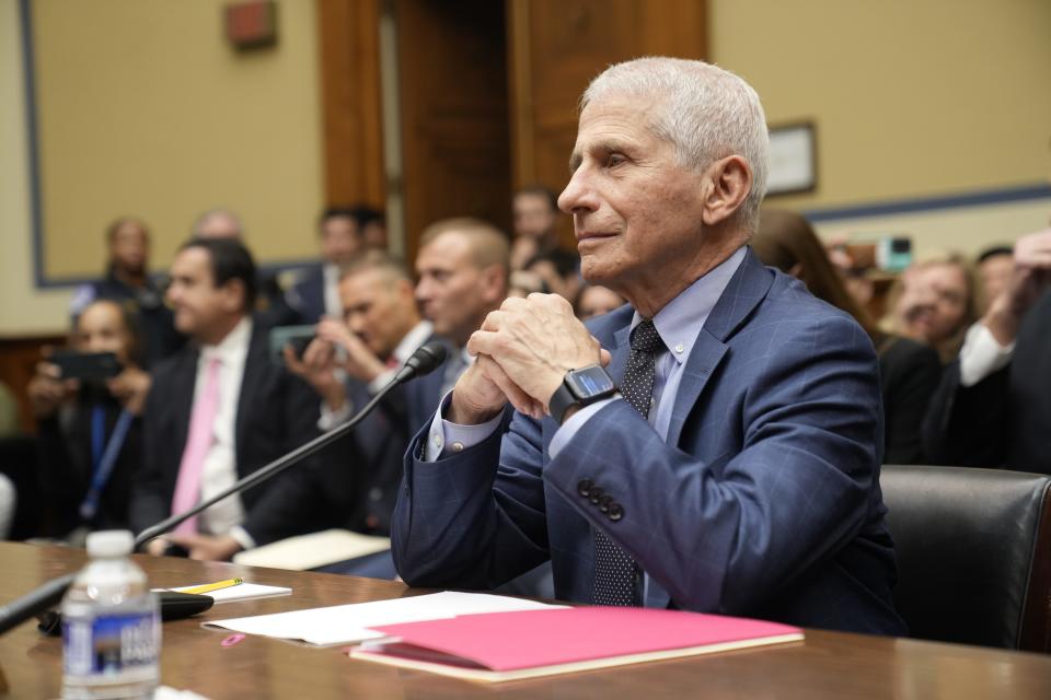 Anthony Fauci, former director of the National Institute of Allergy and Infectious Diseases, testifies in front of the House Oversight and Accountability Select Subcommittee on the Coronavirus Pandemic on June 3, 2024.