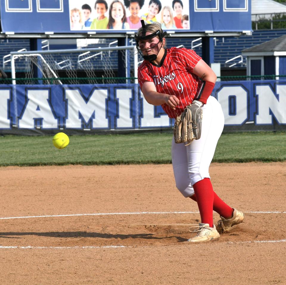 Haley Johnson pitched seven innings of one-run, four-hit ball as Bethel-Tate won its first district title in 10 years.