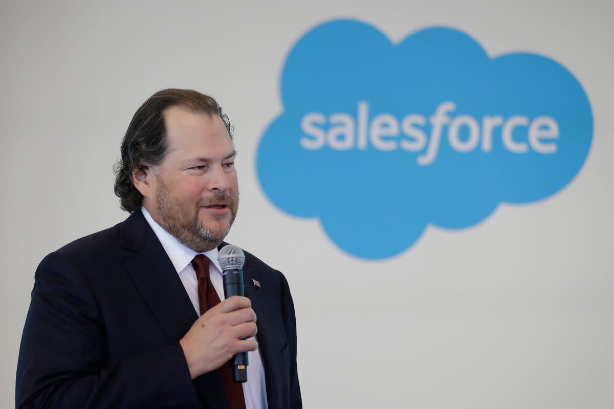 Salesforce-Job Cuts (Copyright 2019 The Associated Press. All rights reserved.)