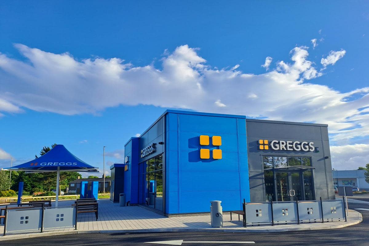 The Greggs drive thru in Delves Lane, Consett opened on Friday morning. <i>(Image: The Northern Echo)</i>