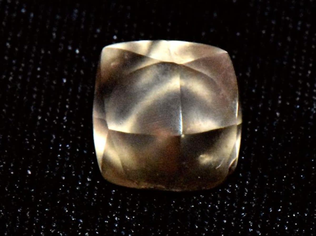 A seven-year-old girl discovered a 2.95-carat brown diamond during a birthday visit to a state park in Arkansas. (Diamonds State Park)