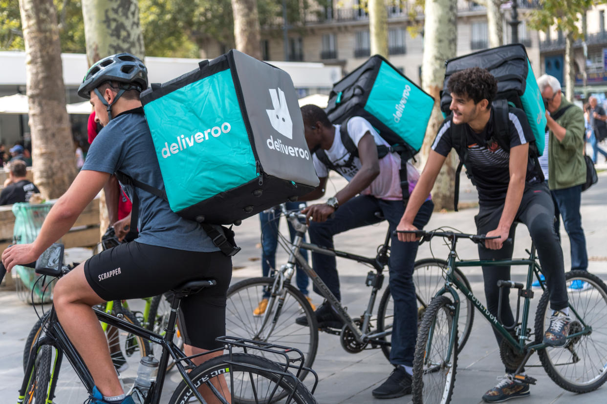 Deliveroo riders have been ruled to be self-employed workers. Getty Images