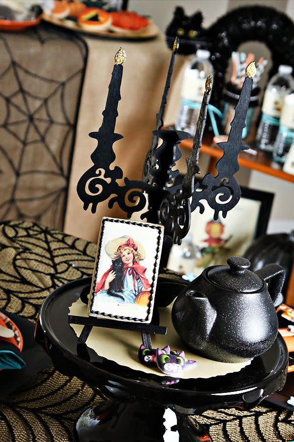 halloween centerpieces spooky tea party centerpiece