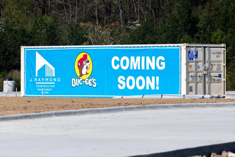 Work continues on the Buc-ee's opening this summer at Exit 407 off Interstate 40 in Sevierville.