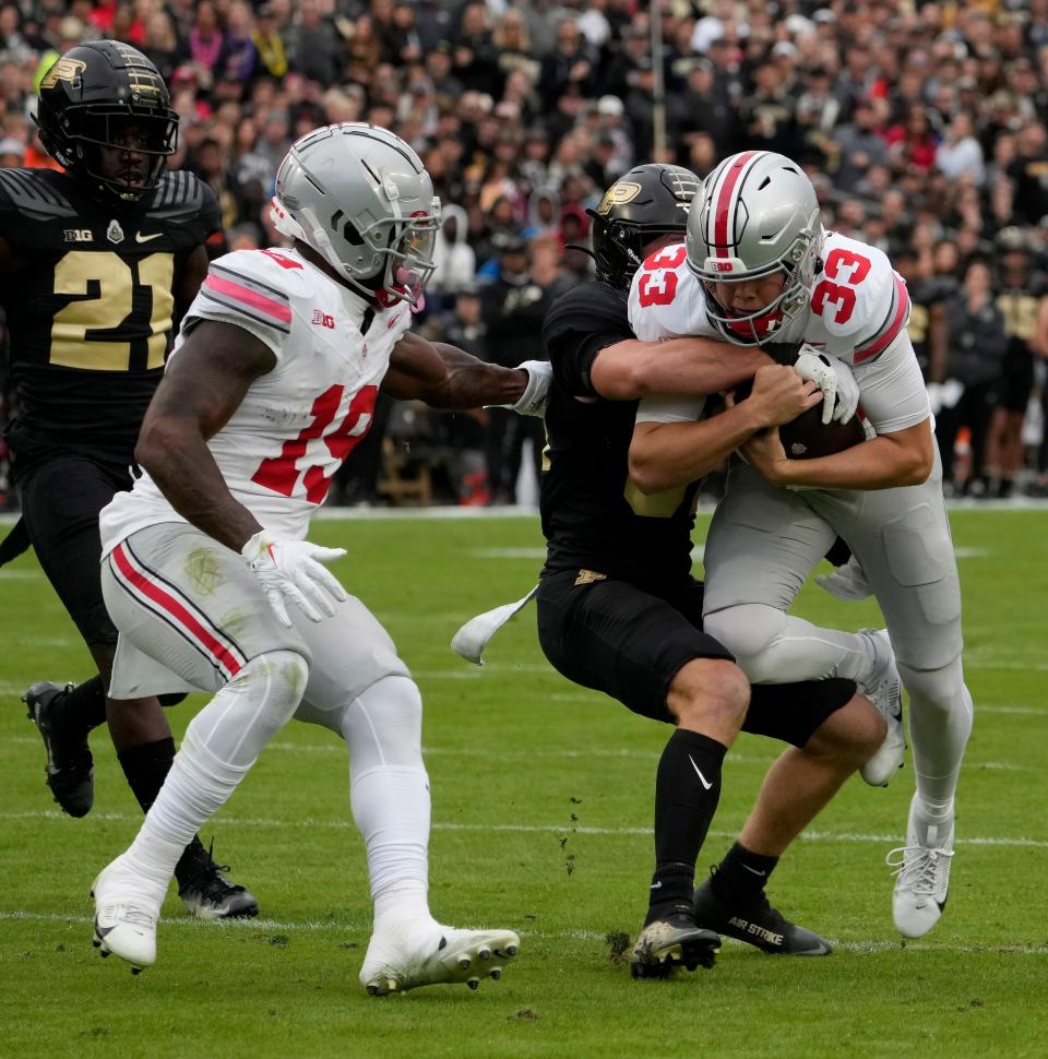 Against Purdue, Ohio State unveiled a goal-line package that utilized quarterback Devin Brown's strengths as a runner.