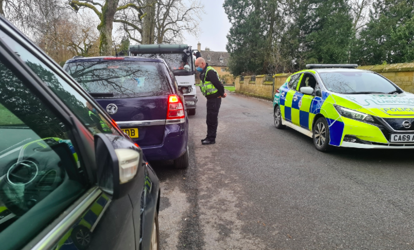 Police tweeted that the Londoners who travelled to the Cotswolds beauty spot were fined £200 each. (Cotswolds Police)