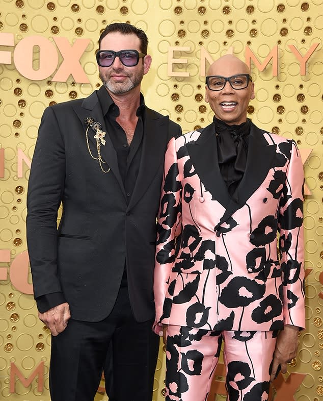 <p>Georges LeBar & RuPaul</p>