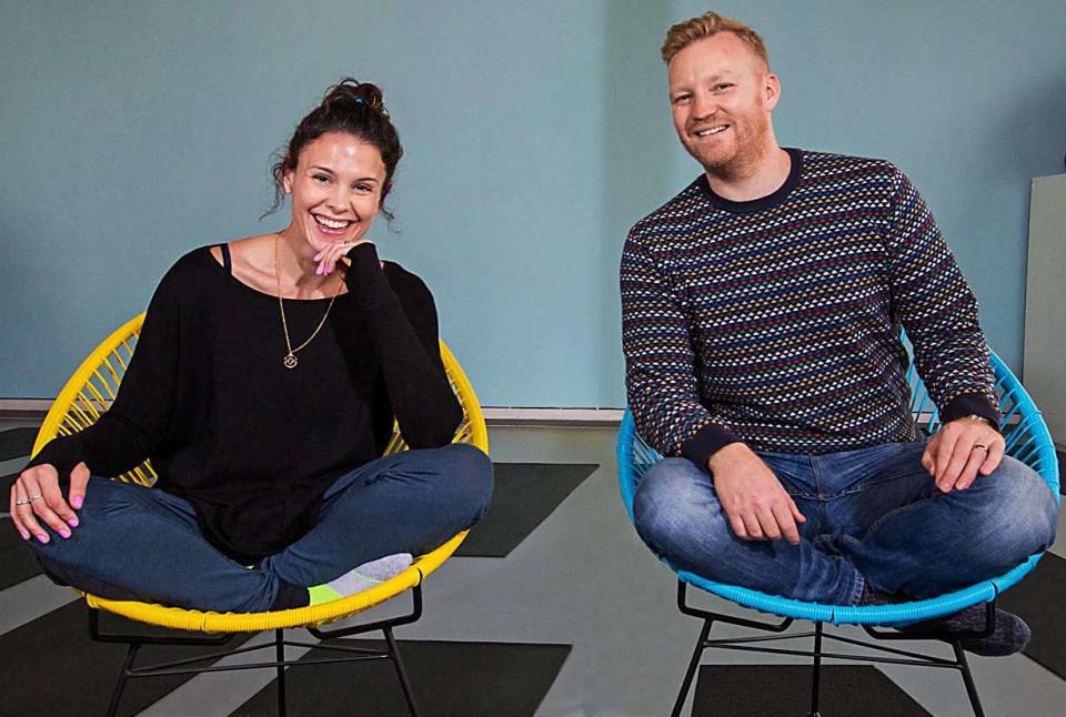 Refreshing challenge: Emma and Sean of Yogarise in their studio in Peckham