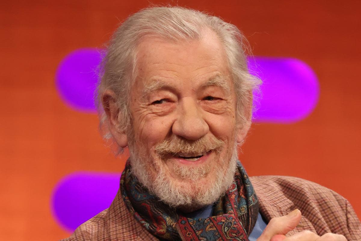 Sir Ian McKellen loved Buddy the dog on ITV's This Morning <i>(Image: Isabel Infantes/PA Wire)</i>