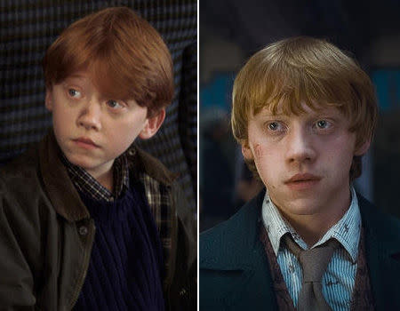 <p>Rupert Grint started out in the "Harry Potter" franchise at the age of 12, playing young wizard Ron Weasley. Since starting film life in "Philosopher's Stone," Rupert has taken on a few film side projects including "Cherrybomb" and "Wild Target." So what's in store for Ron Weasley in "Deathly Hallows?" A loss of faith in Harry's abilities and also the continued romance between Ron and Hermione will keep Ron occupied on screen.</p>