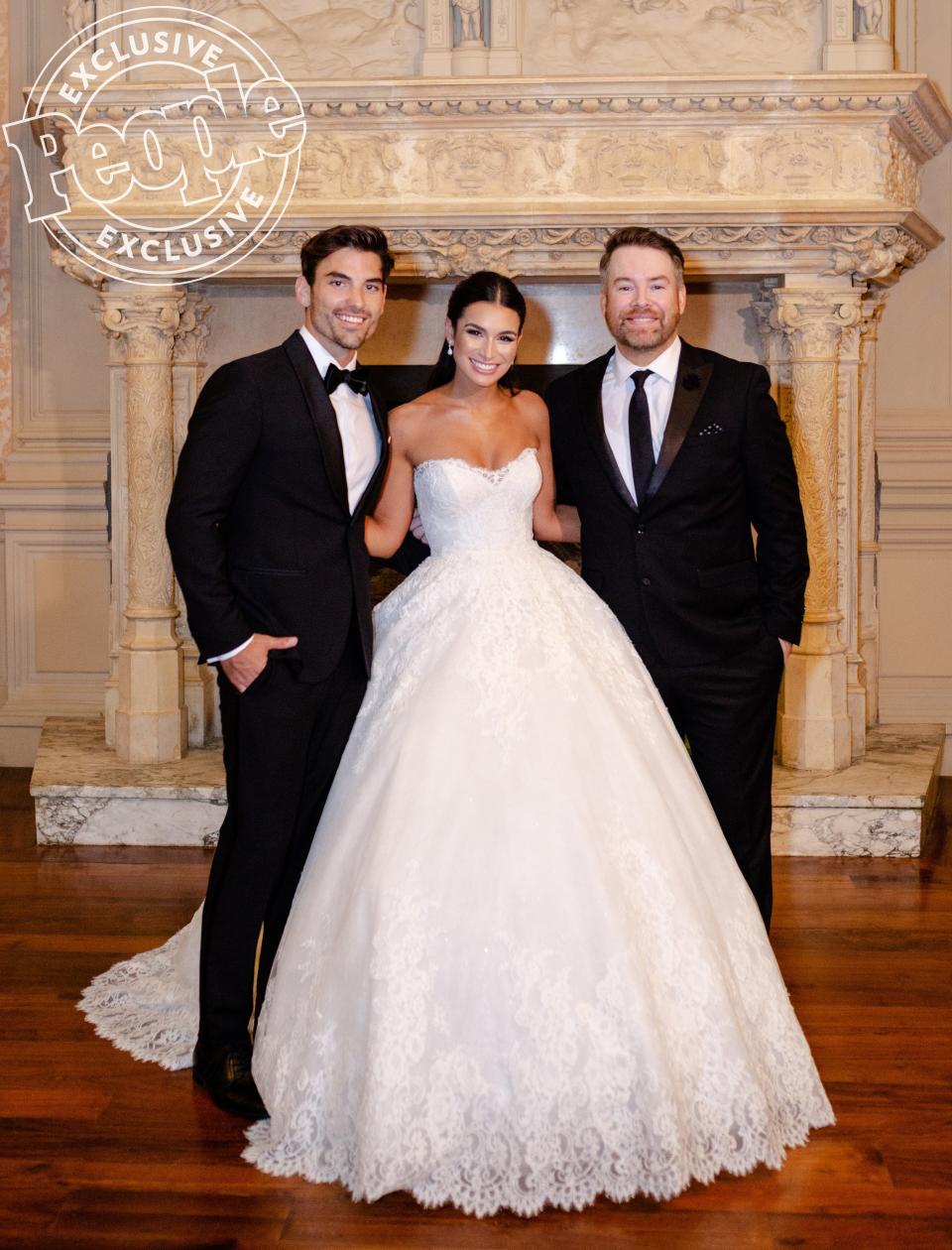 Iaconetti and Haibon tapped <em>American Idol</em> alum David Cook to sing “Ever the Same” for their first dance at the reception.