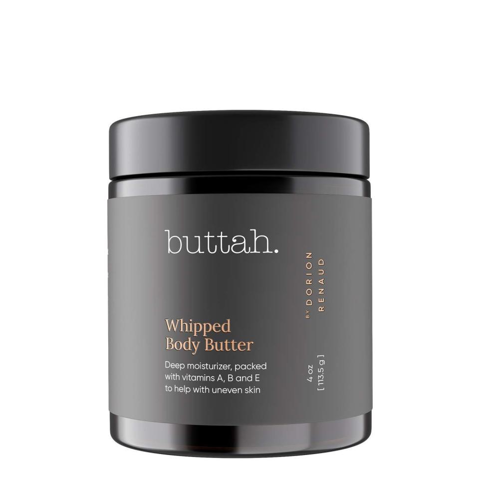 <p><strong>Buttah Skin</strong></p><p>amazon.com</p><p><strong>$29.00</strong></p><p><a href="https://www.amazon.com/dp/B086FWXMWJ?tag=syn-yahoo-20&ascsubtag=%5Bartid%7C10055.g.38414112%5Bsrc%7Cyahoo-us" rel="nofollow noopener" target="_blank" data-ylk="slk:Shop Now;elm:context_link;itc:0;sec:content-canvas" class="link ">Shop Now</a></p><p>You're going to want to keep a jar of this body butter nearby at all times, so you might as well get more than one while you're at it. The formula contains 100% organic African shea butter, essential fatty acids, and vitamins A, B, and E to keep skin nourished and protected.</p>