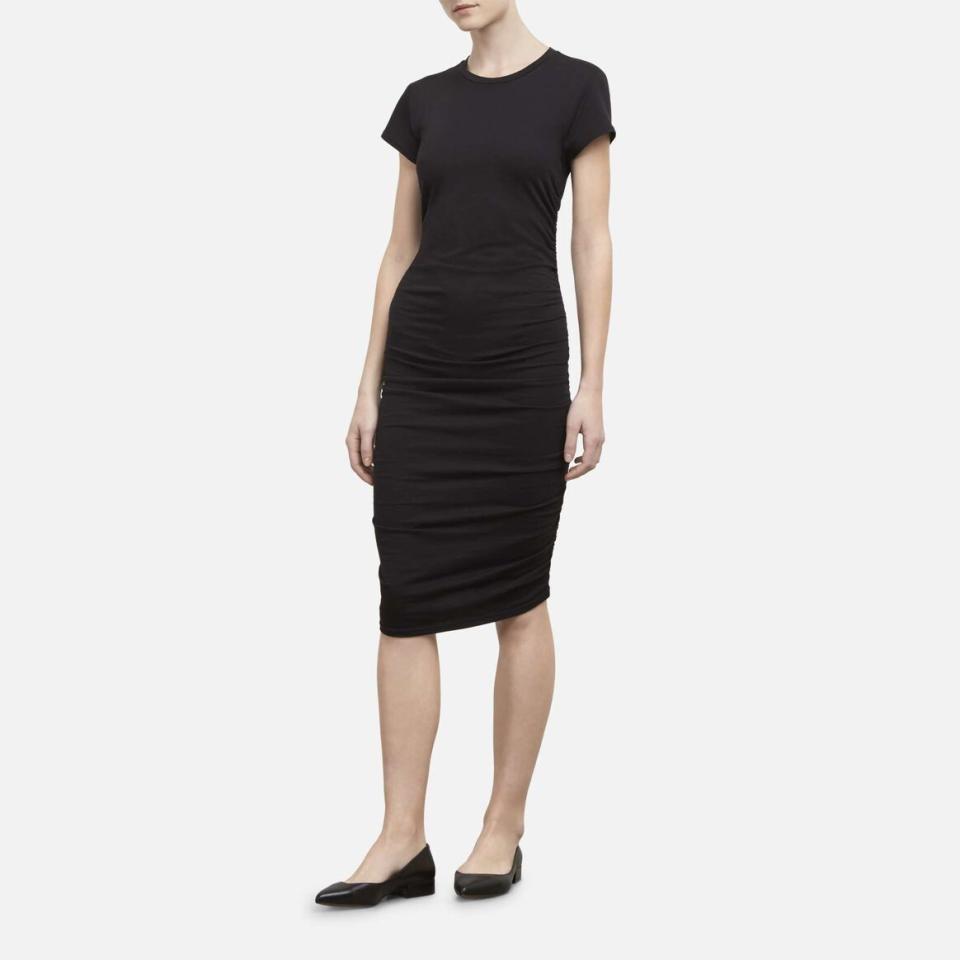 Ruched Knit T-Shirt Dress (Credit: Kenneth Cole)