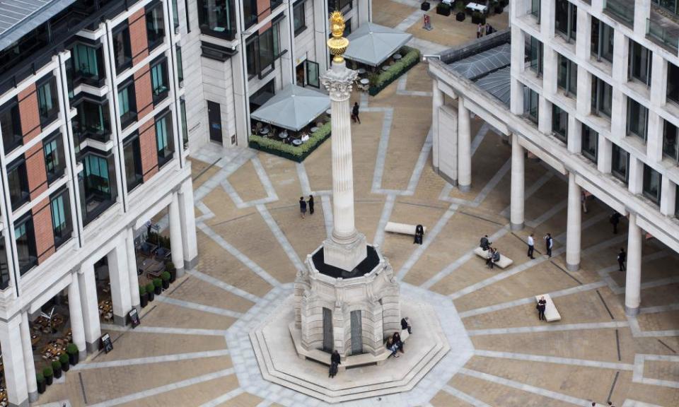 London stock exchange building, Paternoster Sq