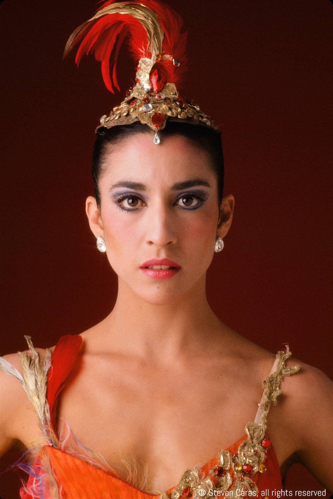 Lourdes López as the firebird in Balanchine/Robbins’ ”Firebird,” which Jennifer Dunning (The New York Times) called “magical” in 1995.