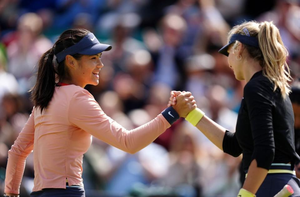 Battle of Britain: Katie Boulter proved too strong for Emma Raducanu (Mike Egerton/PA Wire)