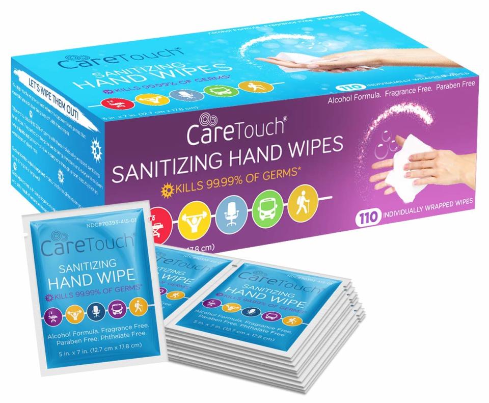 Care Touch Hand Sanitizing Wipes