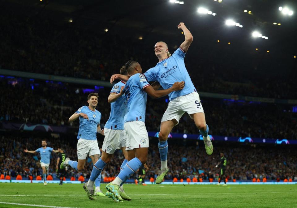 Manchester City thumped Real Madrid over two legs last season (REUTERS)